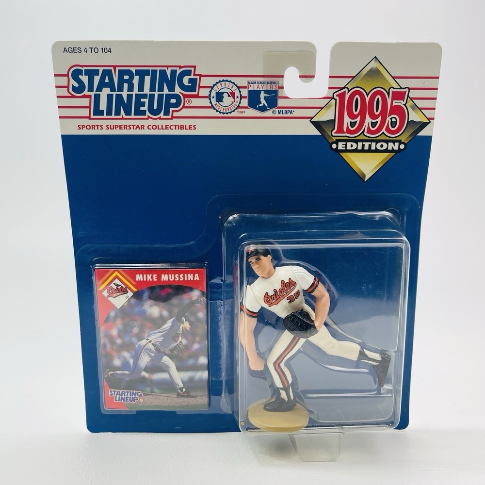Starting Lineup Mike Mussina 1995 Edition Baltimore Orioles Figure Card
